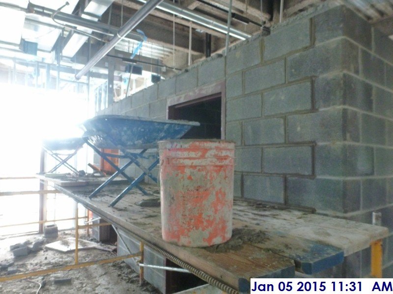 Laying out block at the 2nd floor detention cells facing South